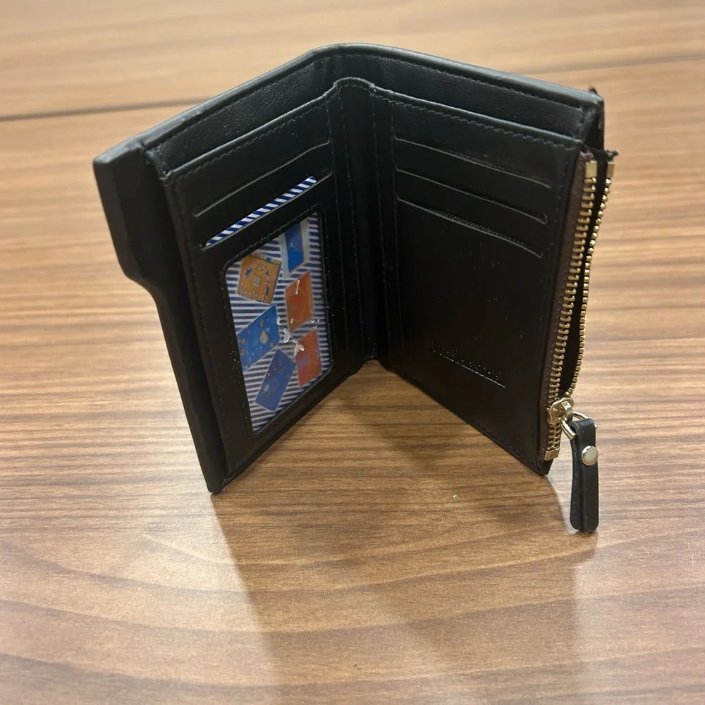 Wallet Black Leather Key & Card Holder/Wallet no flaws Bogesi